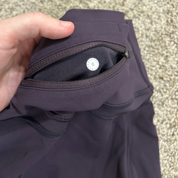 Lululemon Pace Perfect Crop (17") Boysenberry Purple Leggings Women’s Size 6 Run - Picture 11 of 11